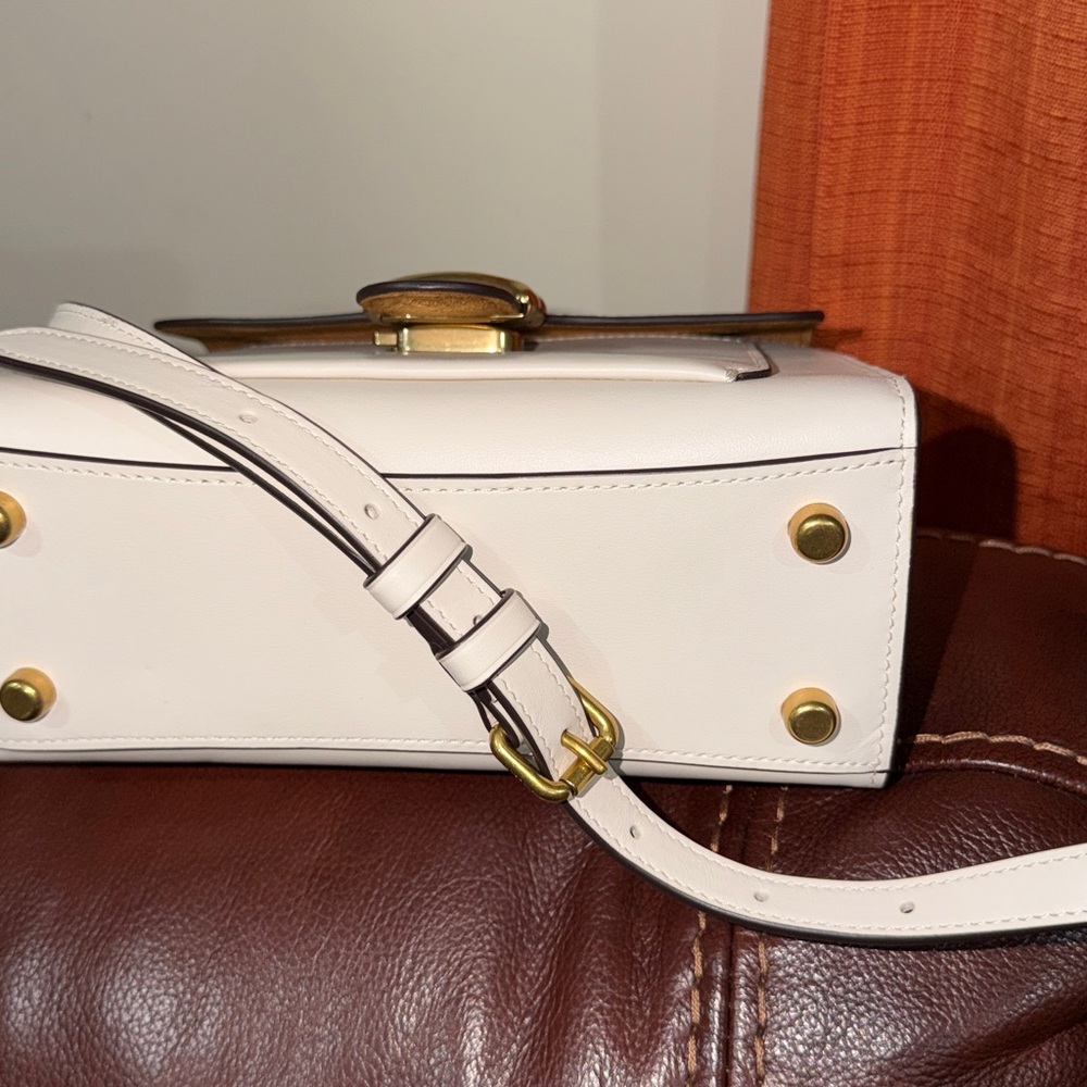 🔥🔥🔥Coach Tabby Mini Mixed Leather Top Handle Bag Crossbody Bag Satchel - Picture 7 of 13